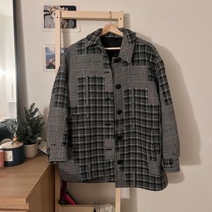 Madewell Quilt-Lined Shirt-Jacket in Patchwork Print